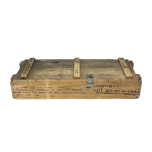 Wooden artillery crate 105mm - wooden,