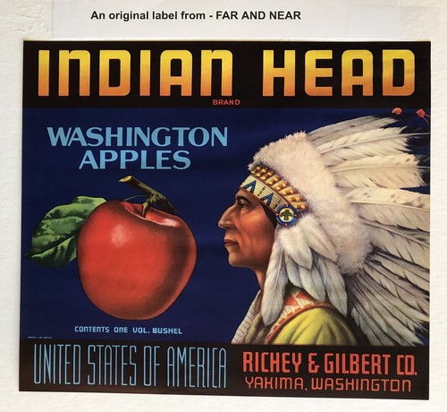 Indian head brand wood apple - head,