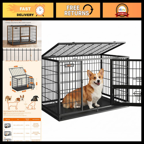 Heavy duty dog crate - 36.4",