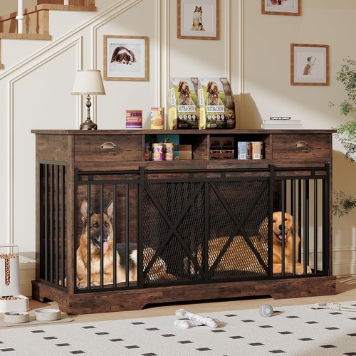 Heavy duty double - dog, crate