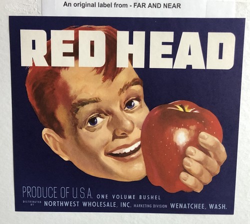 Red head brand apple - , crate