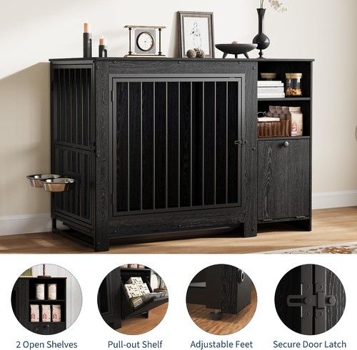 Dog crate furniture end - furniture, table