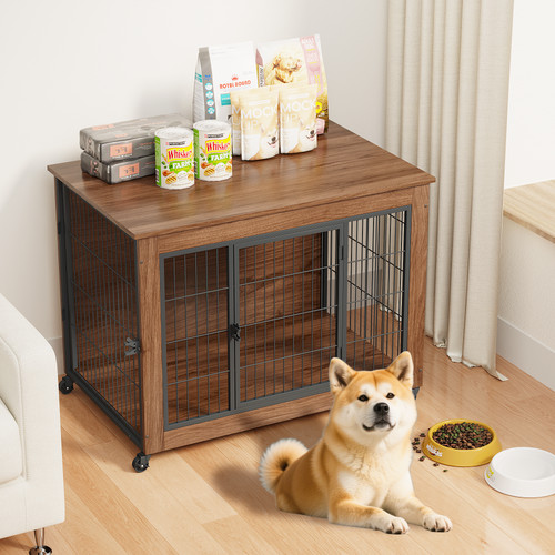 Dog crate furniture with - 38.6",